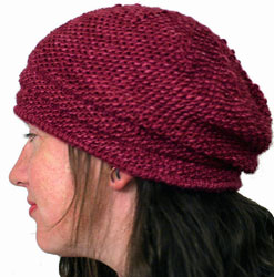 Malabrigo Silky Merino yarn pattern Seedy Slouch Hat