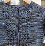 Malabrigo Arroyo knitting yarn color escorias cardigan