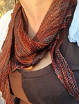 Malabrigo Arroyo Yarn, color marte, scarf pattern