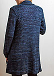 Malabrigo Arroyo Yarn prussia blue long sweater