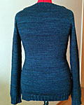Malabrigo Arroyo Yarn prussia blue sweater