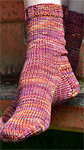 Sock, Malabrigo Arroyo Yarn, color 850 archangel