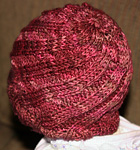 Swirl hat free knitting pattern