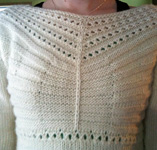 Malabrigo Merino Worsted  color natural knit pullover sweater