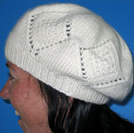Malabrigo Merino Worsted  color natural knit hat