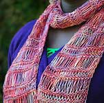Berry Lacey scarf free knitting pattern