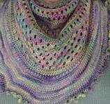 handknit lace wrap, shawl, scarf;