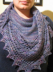knitted scarf, kerchief; Malabrigo Silky Merino Yarn, color 436 Atardecer