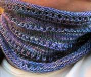 hand knit cowl neck scarf