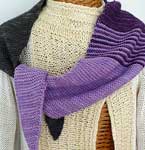 hand knit shawl, wrap;