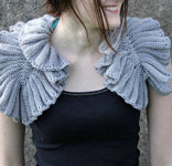 Verse flutter sleeve shrug knitting pattern