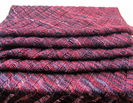 knitted wrap;Malabrigo Silky Merino Yarn, color 869 cumparsita