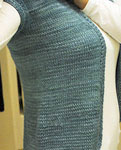 hand knit sleeveless vest;