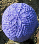 knitted tam, beret, hat; Malabrigo Silky Merino Yarn, color 420 light hiacynth