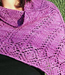 hand knit lace shawl, wrap;