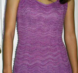 feather and Fan knitted dress