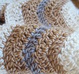 crocheted scarf, neckwarmer; Malabrigo Silky Merino Yarn color 431 tatami