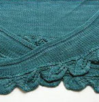 Cedar Leaf Shawlette knitting pattern