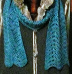 Feather and Fan Scarf free knitting pattern