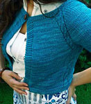 Short sleeve open raglan cardigan knitting pattern