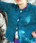 Malvin cardigan sweater by Melissa Leapman in Malabrigo book #2