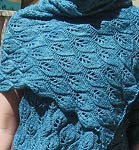 Woodland shawl free knitting pattern