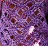 Malabrigo Silky Merino yarn color wisteria Cowl neck scarf