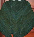 handknit wrap, ruana; Malabrigo Worsted Merino Yarn color VAA #51