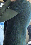 handknit short sleeved sweater; Malabrigo Worsted Merino Yarn color VAA #51
