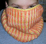 Ribbed neck warmer, cowl