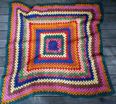 Classic Crocheted Granny Square Pattern free knitting pattern