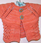 Lillie baby cardigan free knitting pattern