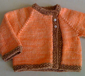 Mossy baby jacket free knitting pattern