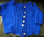 knit cabled cardigan