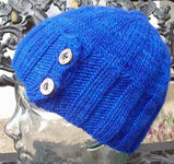 knitted Two button hat