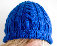 Lucky 7 ribbed unisex hat free knitting pattern
