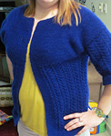 February Lady Sweater raglan cardigan free knitting pattern
