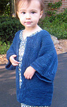 Malabrigo Worsted Merino Yarn, color azul profundo #150, child's sweater
