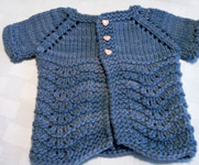 crocheted baby sweater