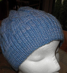 knitted ribbed hat