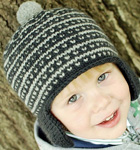 knitted fair isle hat, cap