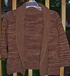 shawl sweater; Malbrigo Worsted Merino Yarn, color coco #624