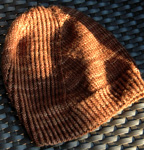 knitted hat, cap; Malbrigo Worsted Merino Yarn, color coco #624