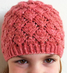 Foliage knitted hat, cap free knitting pattern