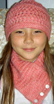 knit hat & neck warmer free knitting pattern