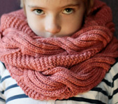 Millwater cable & garter stitch wrap