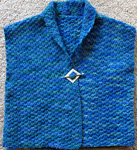 Malabrigo Worsted Merino Yarn, color emerald blue #137, vest