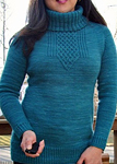 Malabrigo Worsted Merino Yarn, color emerald #135, pullover