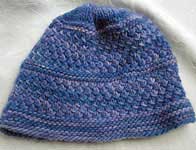 Malabrigo Worsted Merino Yarn, color indigo #88, hat