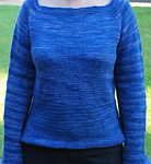 Malabrigo Worsted Merino Yarn, color indigo #88, pullover sweater